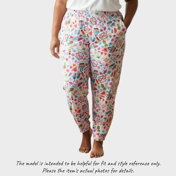 Secret Treasures Summer Print Plus Size 3X Pajama Pants 22W - 24W - Picture 1 of 9